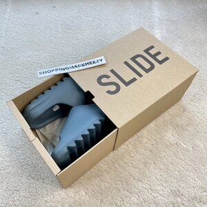 [US 9] adidas YEEZY SLIDES SLATE MARINE Kanye Ye West Slippers YZY SLD ID2349